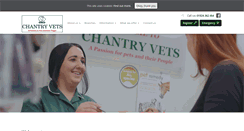 Desktop Screenshot of chantryvets.co.uk